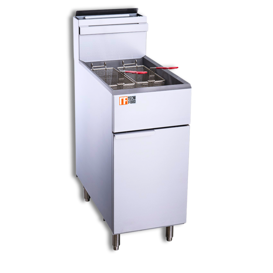 Freidora industrial de tres quemadores GLP