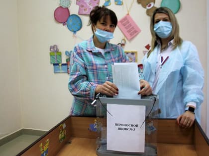 В Курганинске проголосовали роженицы