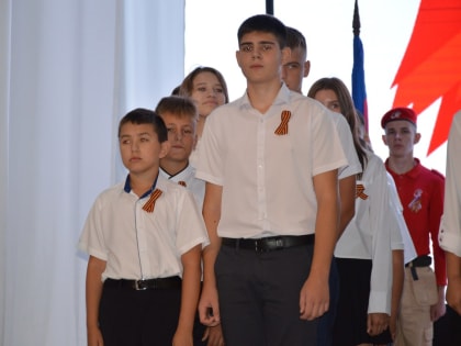 Обучающиеся школ приняты в ряды Щербиновского отделения «ЮНАРМИЯ» 