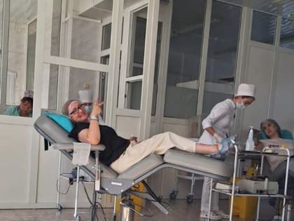 Сотрудники ГУП КК «Кубаньводкомплекс» - участники мероприятий по сдаче донорской крови