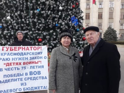 Краснодар: продолжаются пикеты в поддержку Грудинина и закона о «детях войны»