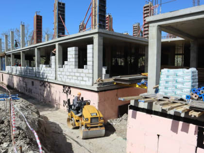 В Геленджике продолжается строительство детского сада на 120 мест