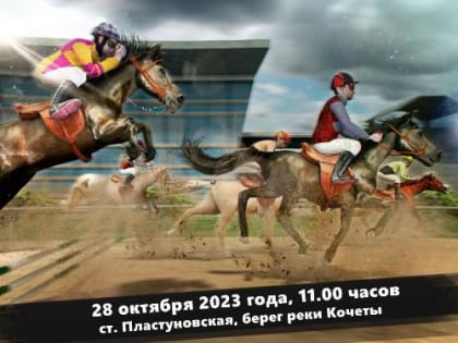 В станице Пластуновской пройдут скачки, посвященные 327-ой годовщине образования Кубанского казачьего войска и Дню кубанского казачества