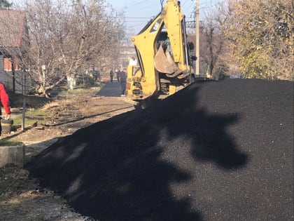 Асфальтирование улицы Щорса в Крымске