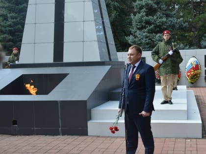 В станице Старощербиновской прошел торжественный митинг в честь 80-летия освобождения Кубани от немецко-фашистских захватчиков.