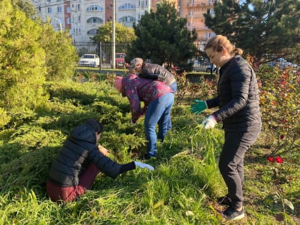 В Анапе проходит общегородской субботник