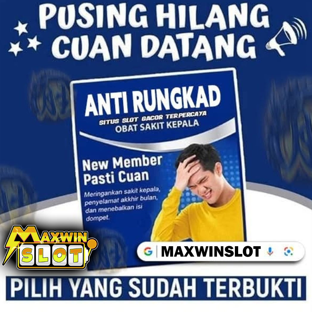 MAXWINSLOT: Jual Obat Sakit Kepala Anti Rungkad, Pusing Hilang Cuan Datang