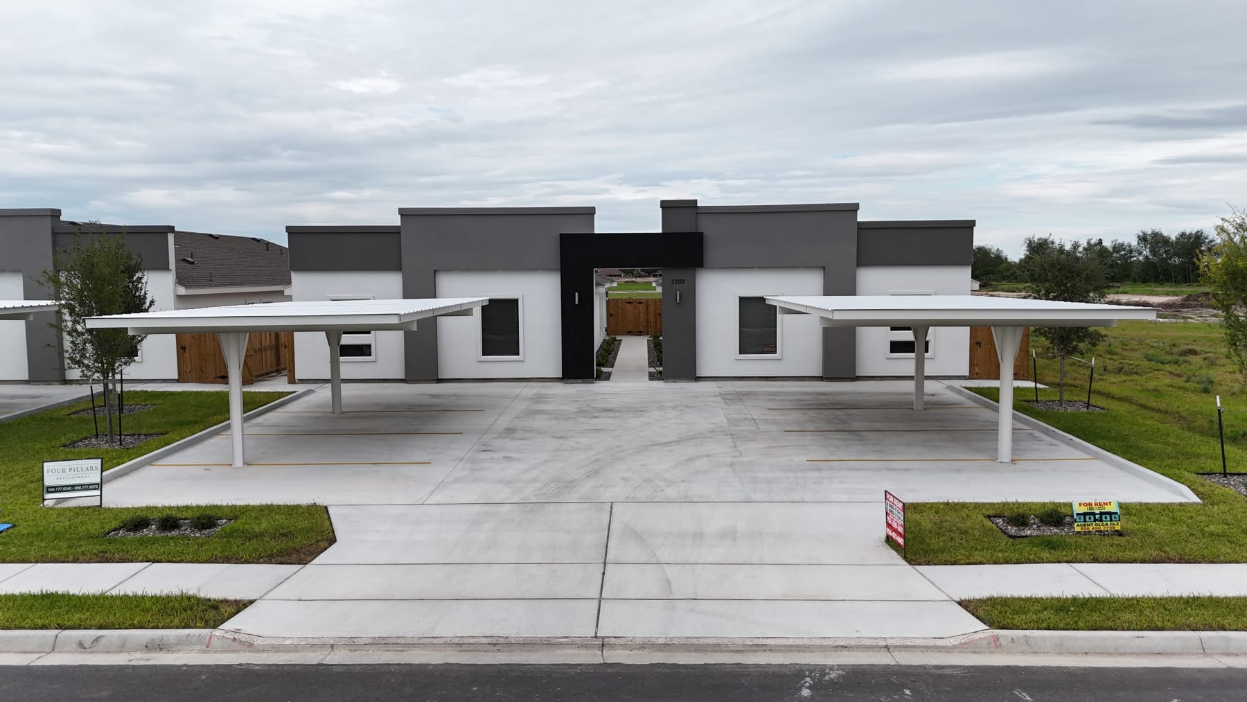 High-altitude aerial view of the gated El Dorado community layout in McAllen