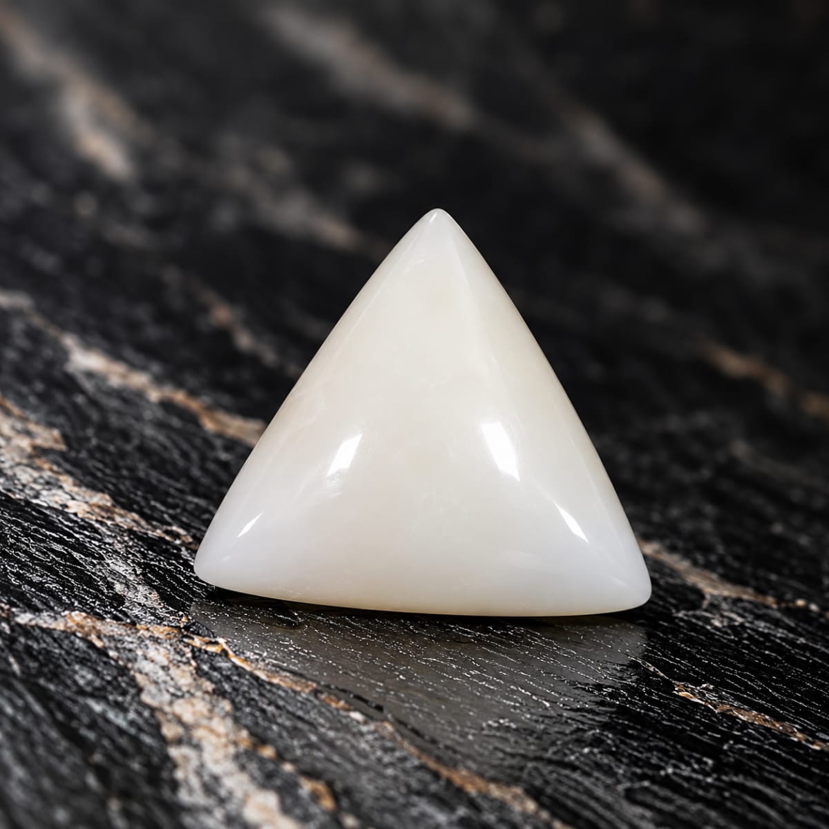 Triangle Shape White Coral 7.19 CT
