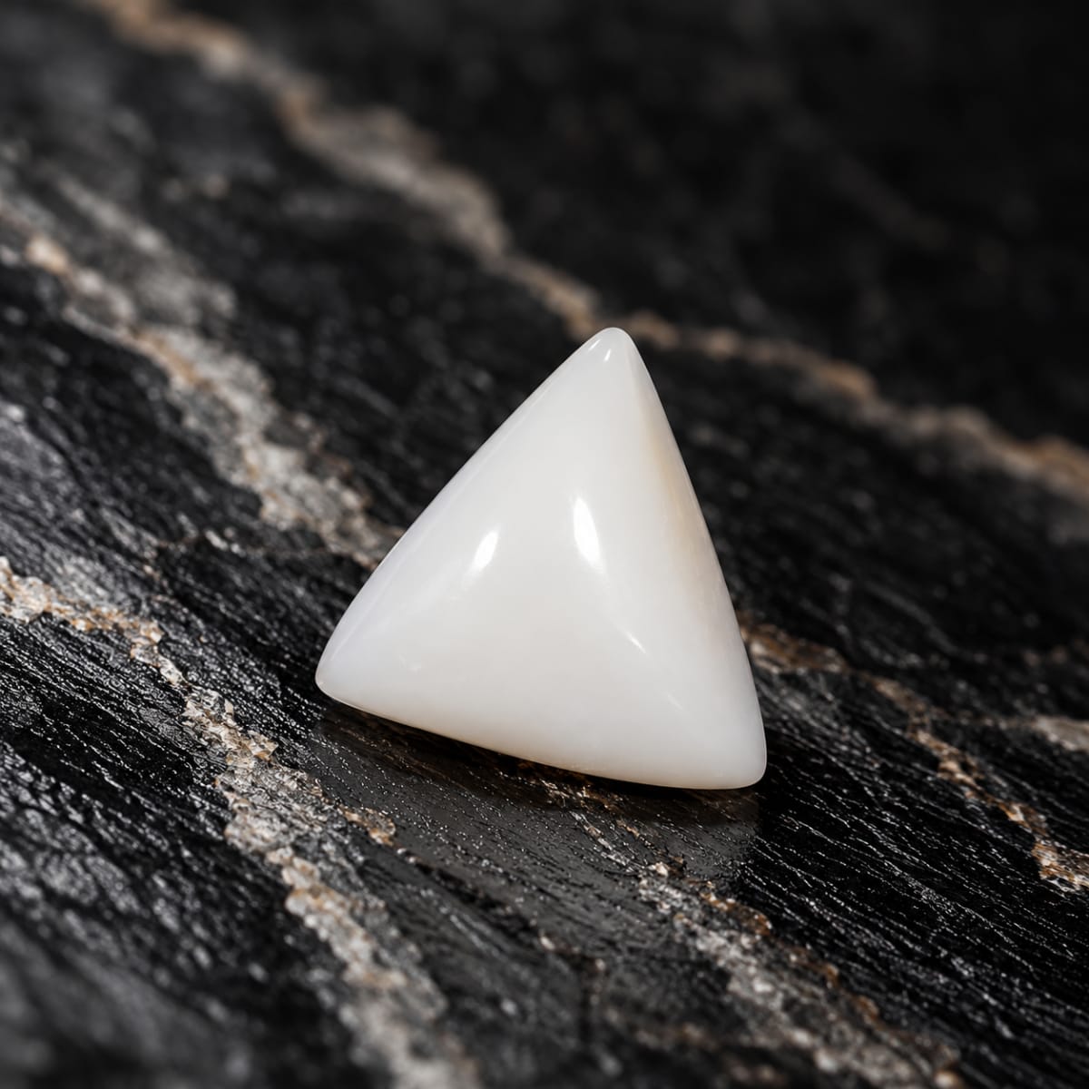 Triangle Shape White Coral 7.24 CT