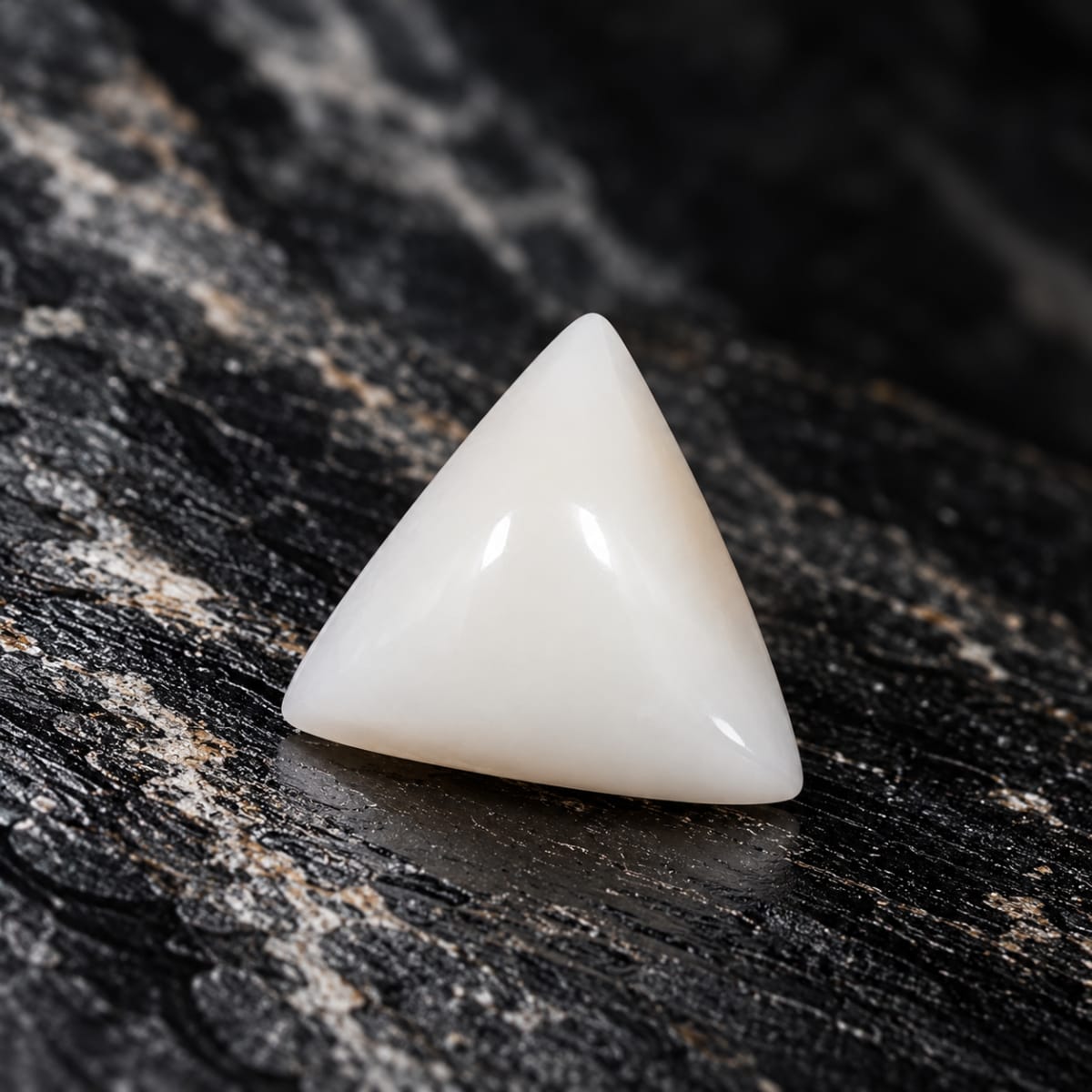 Triangle Shape White Coral 6.36 CT