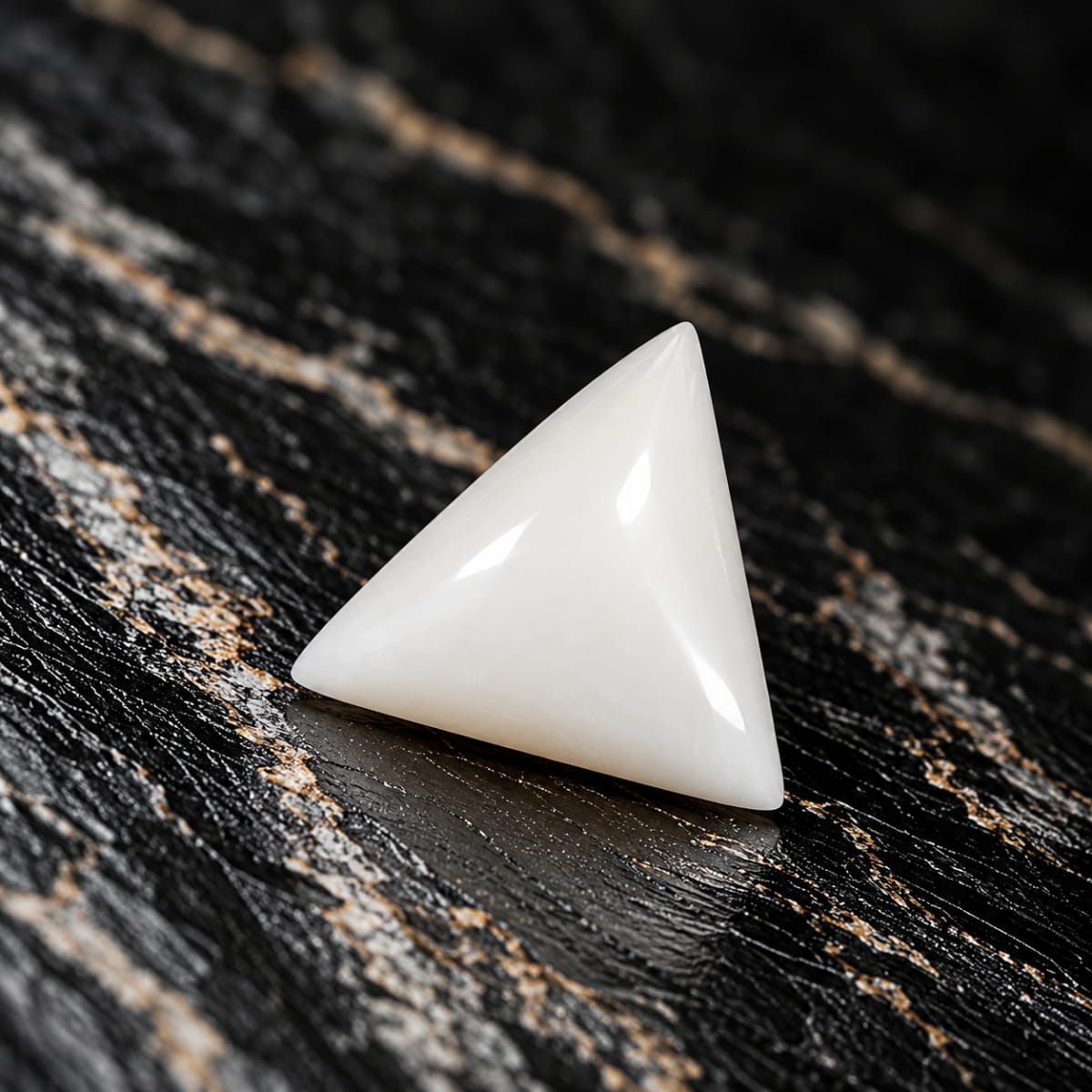 Triangle Shape White Coral 5.20 CT