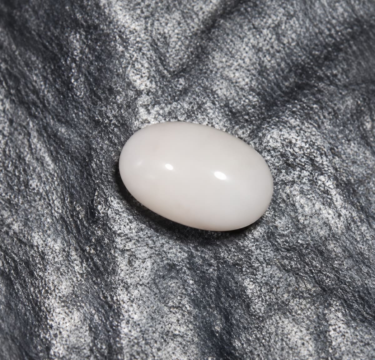 Oval Shape White Coral 5.68 CT