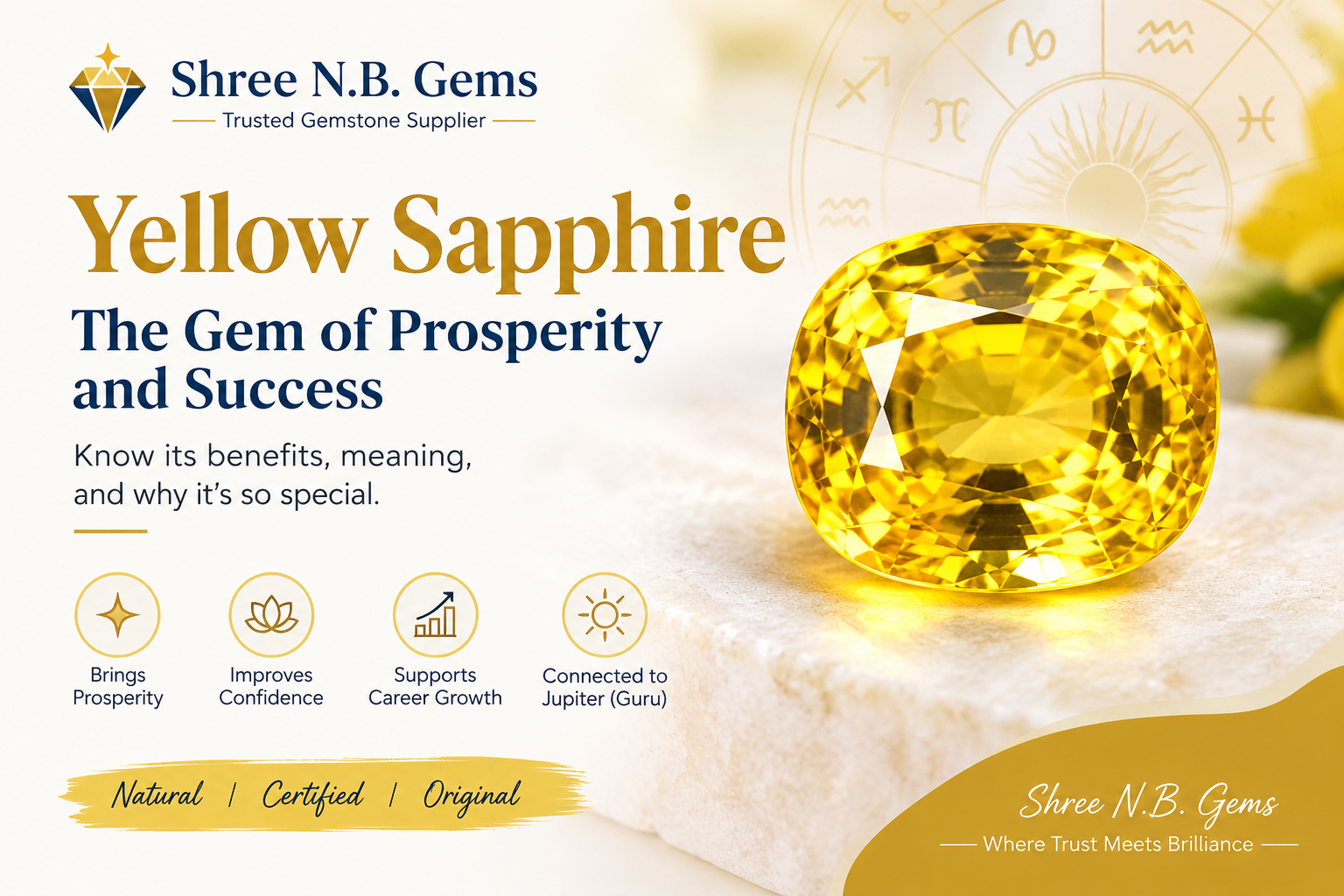 Yellow Sapphire - The Stone of Prosperity And success