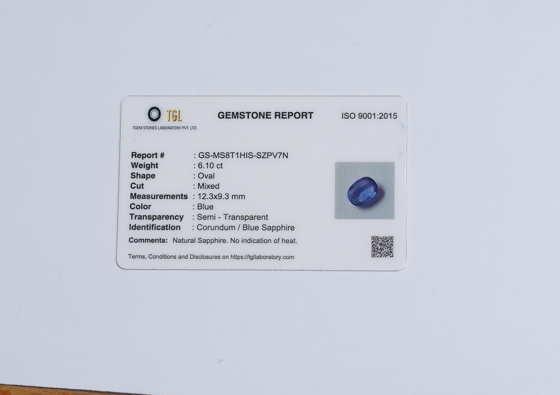 Blue Sapphire 6.10CT