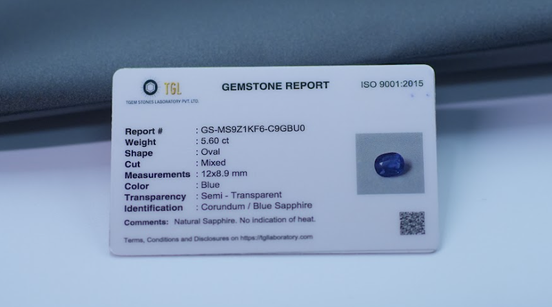 Blue Sapphire 5.60CT