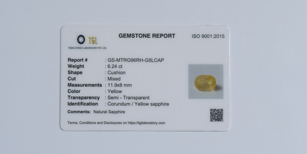 Yellow Sapphire 6.24 CT