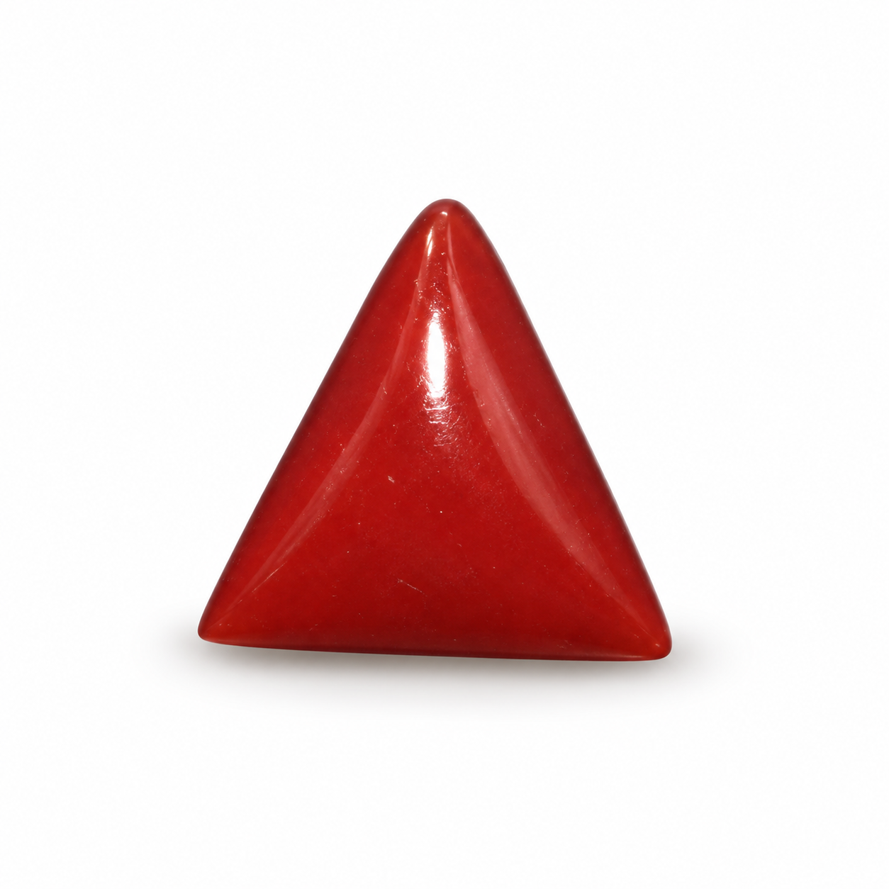 Triangle Red Coral 6.00 CT