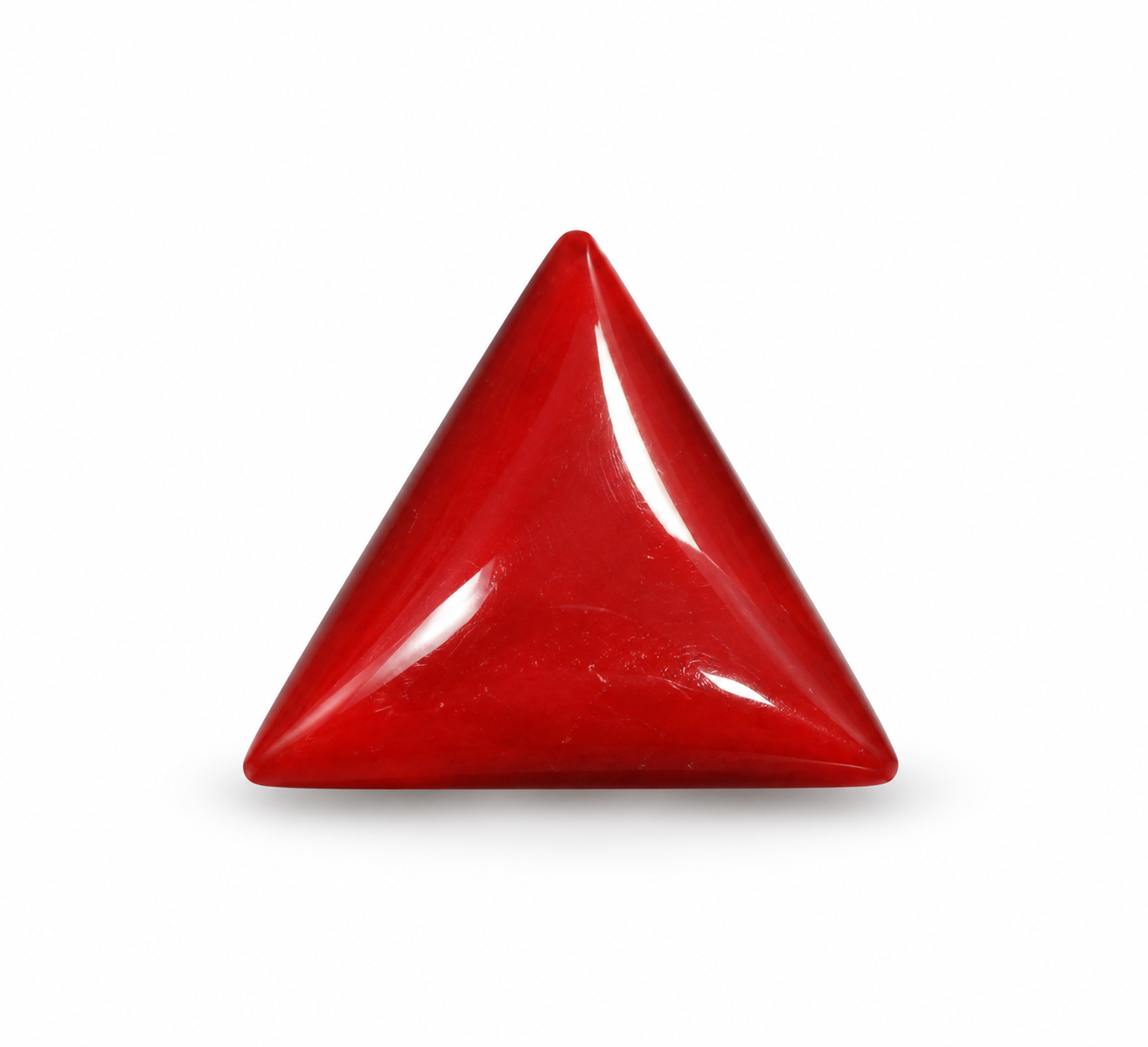Triangle Red Coral 5.15 CT