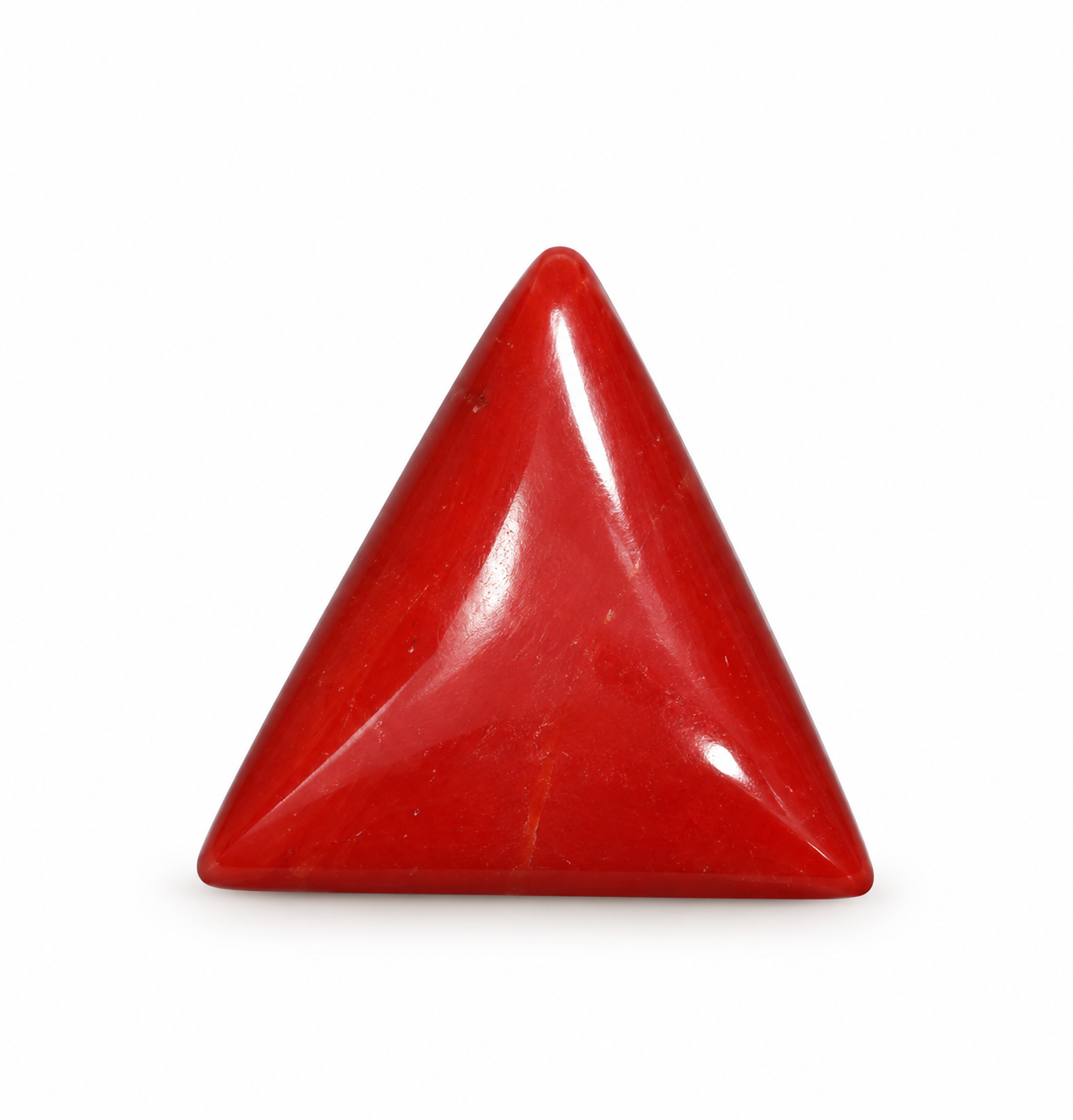 Triangle Red Coral 5.40 CT