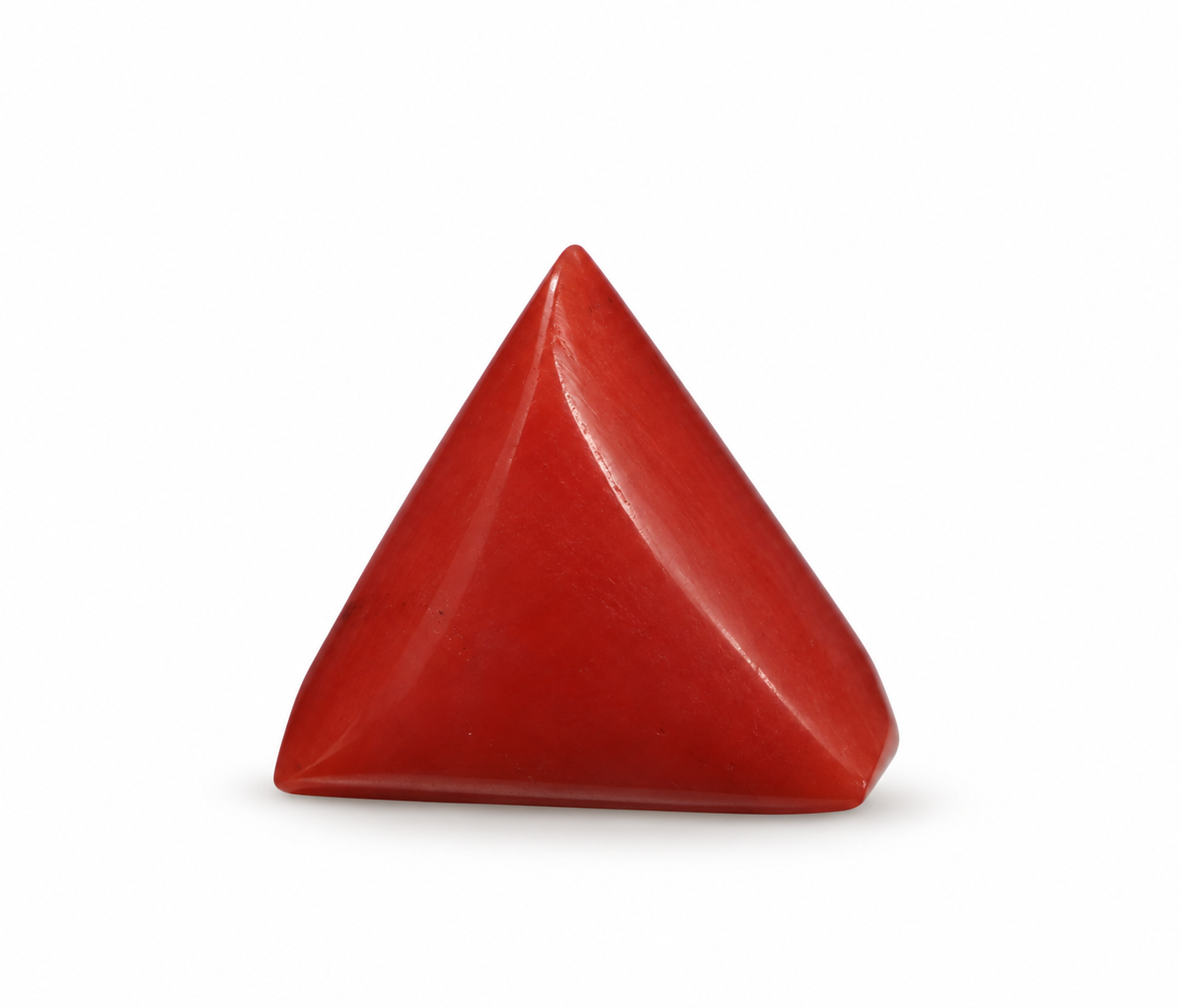 Triangle Red Coral 7.41 CT