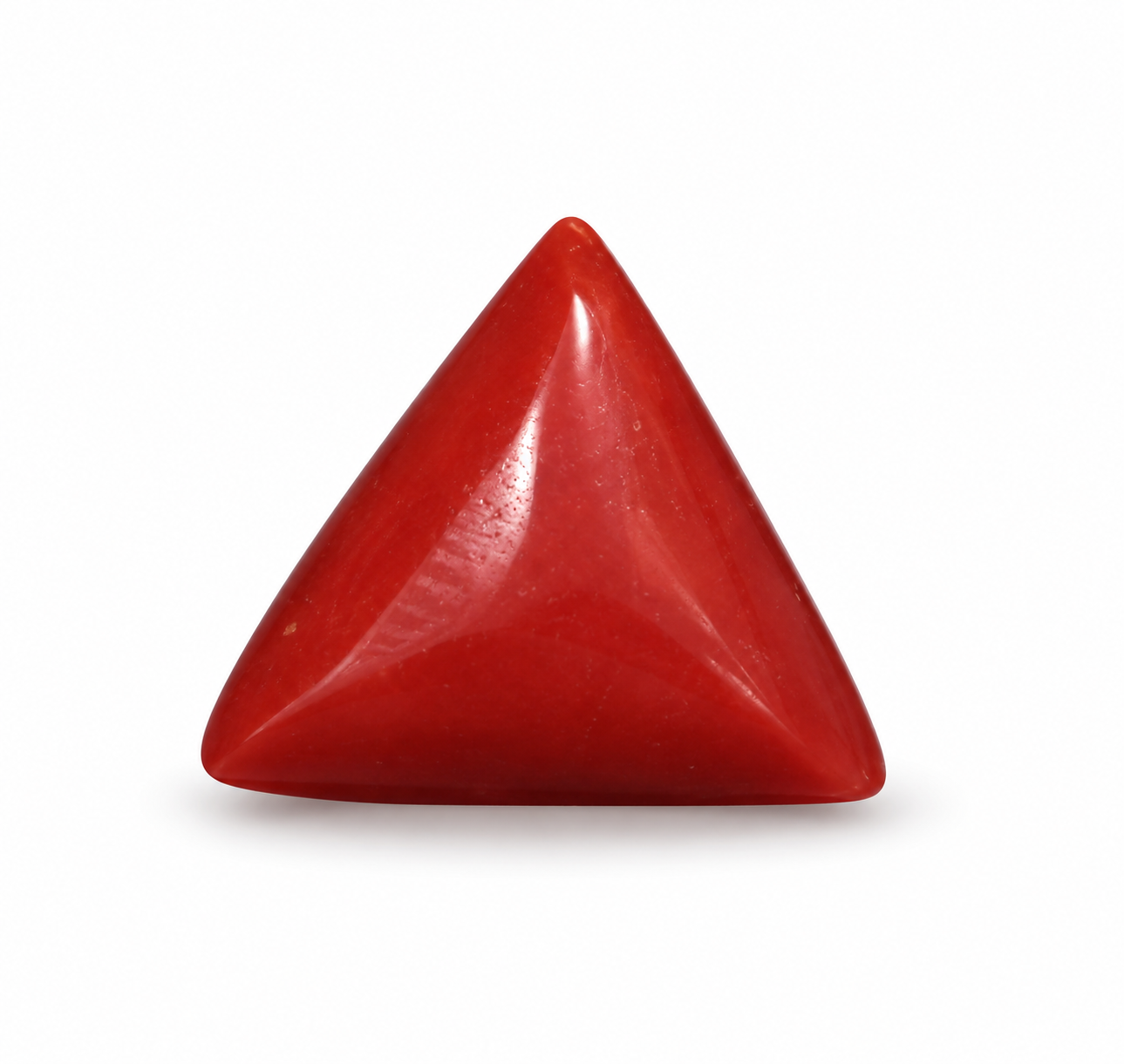 Triangle Red Coral 6.88 CT