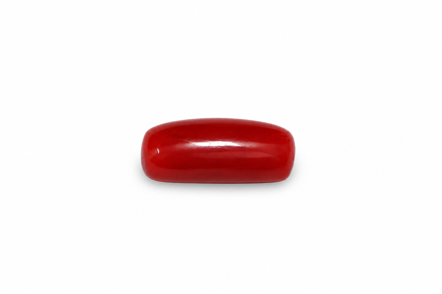 Cylindrical Shape Red Coral 6.94 CT