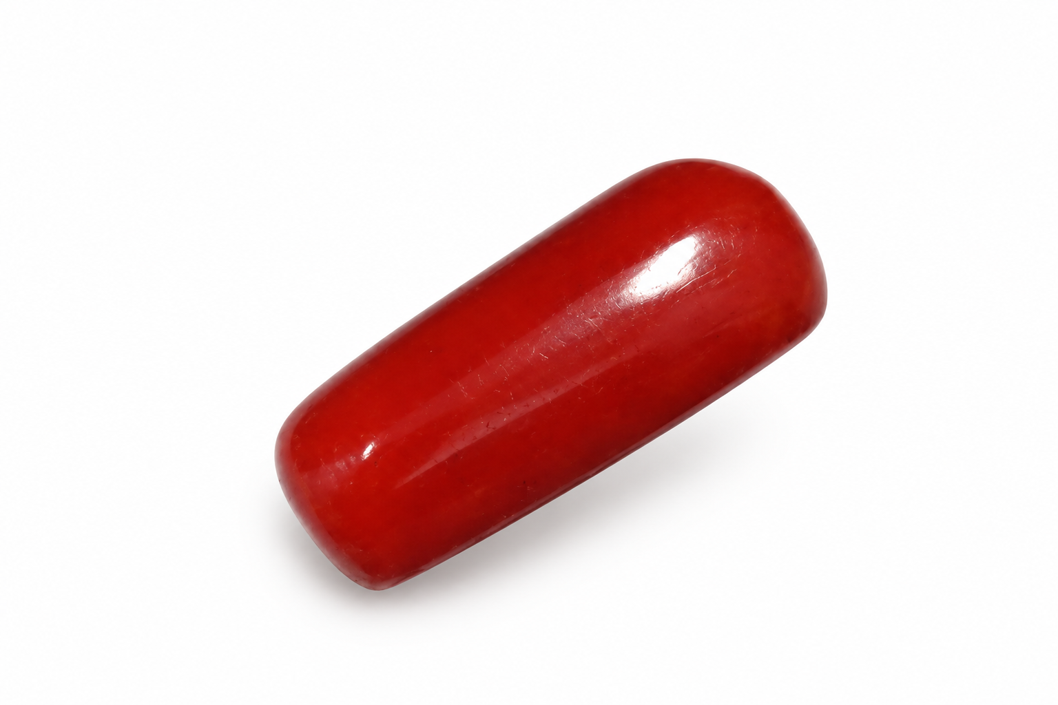 Cylindrical Shape Red Coral 6.47 CT