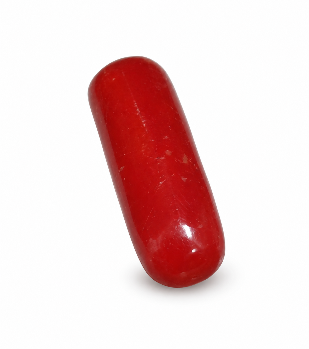 Cylindrical Shape Red Coral 6.91 CT