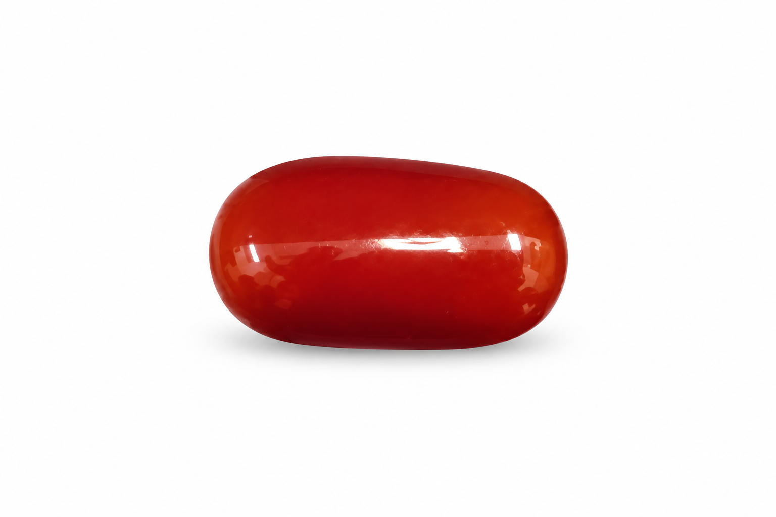 Oval Shape Red Coral 6.36 CT