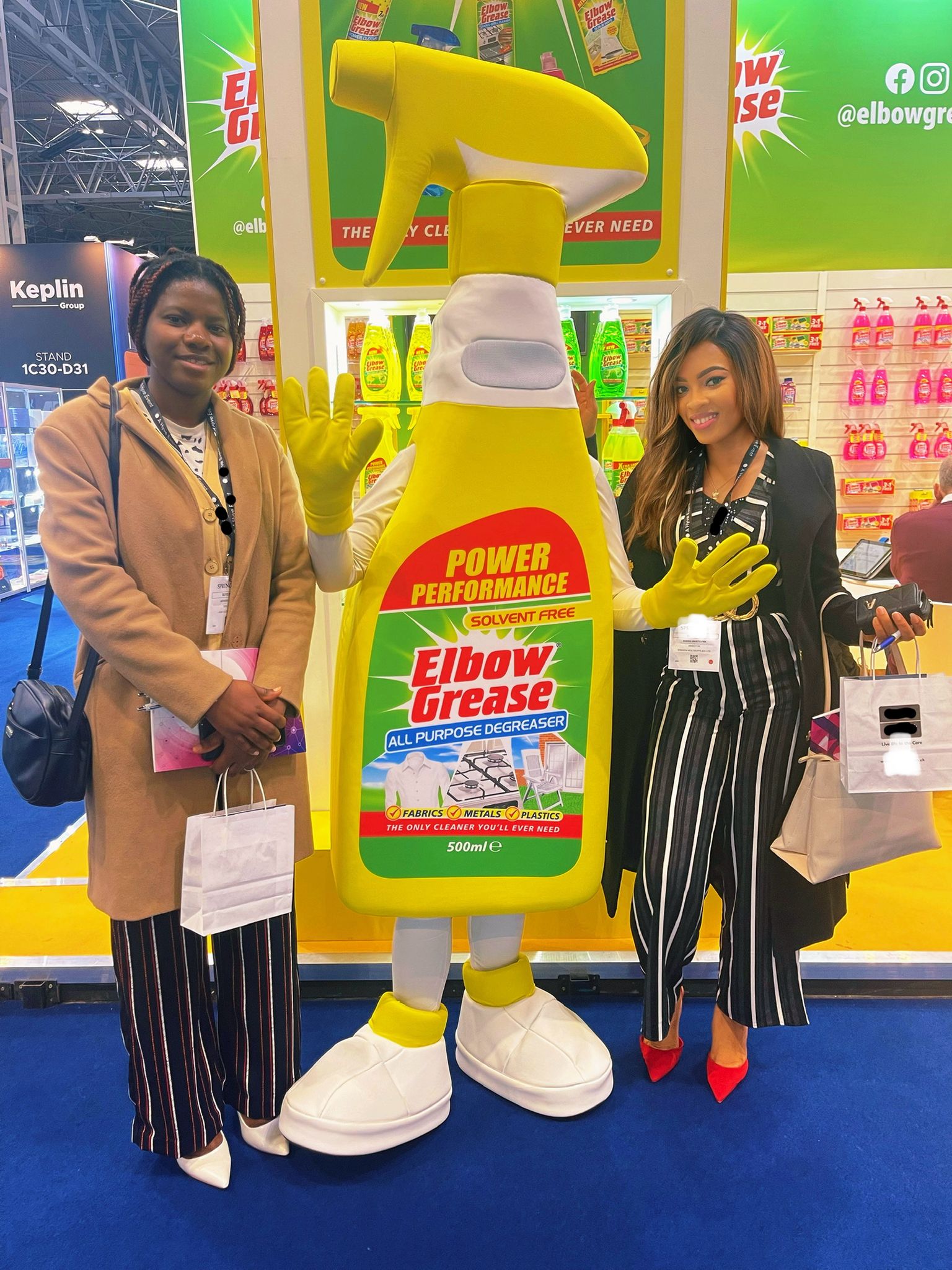 Rhoda and Student with Supplier