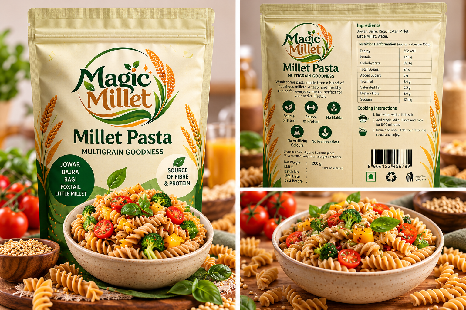 millet Pasta Multigrain thumbnail 2