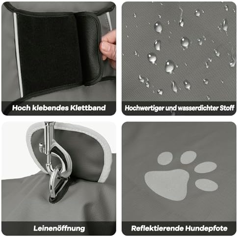 Vue 5 de Impermeable Chien Reglable Manteau