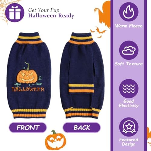 Vue 5 de Pull Chien Halloween Pull