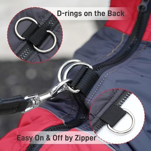 Vue 3 de Joydaog Manteau Chaud En