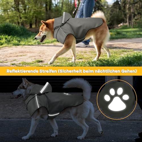 Vue 3 de Impermeable Chien Dqghqme Manteau
