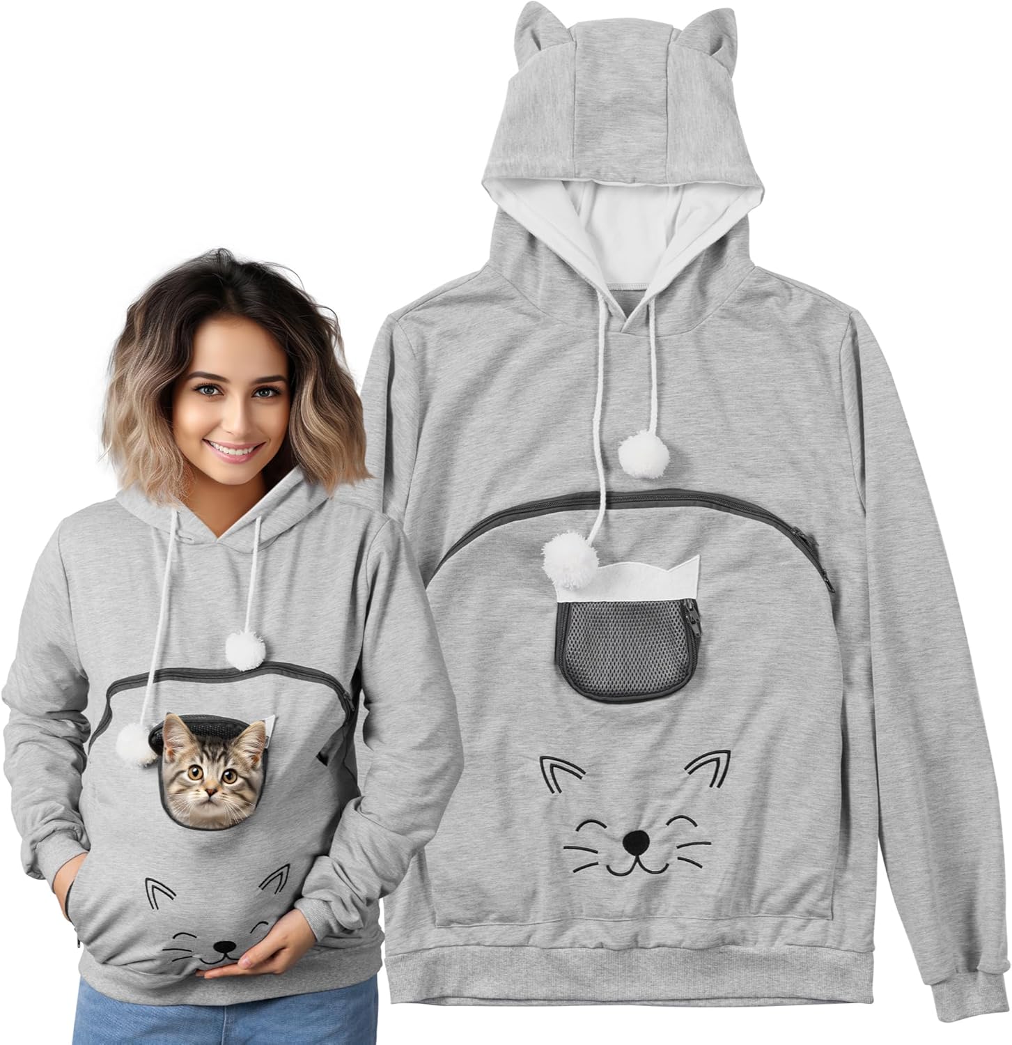 Pull Poche Chat Sweat