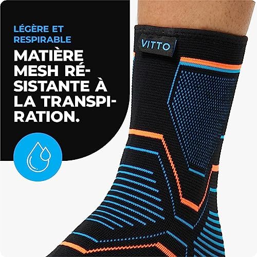 Vue 3 de Vitto Chevillere Entorse Attelle