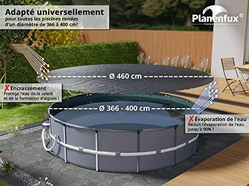 Vue 2 de Planenfux Bache Piscine Ronde