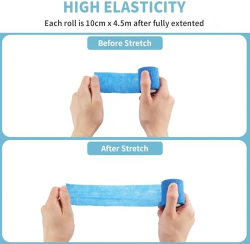 Vue 4 de Zosenyer Bandage Autoadhesif Rollen