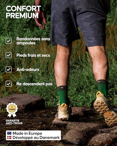 Vue 3 de Danish Endurance Chaussettes De