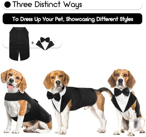 Vue 3 de Hjyokuso Vetement Chien Smoking