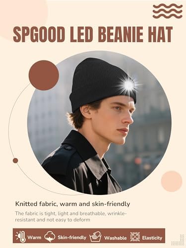 Vue 3 de Spgood Led Bonnet Tricotes