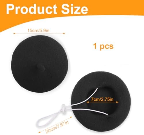 Vue 2 de Luliyldj Noir Beret En