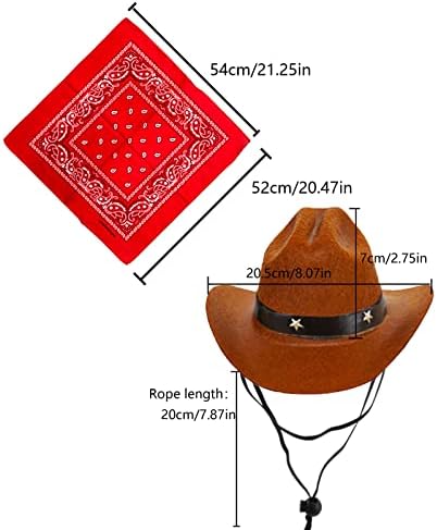 Vue 6 de Awocan Chapeau De Cowboy