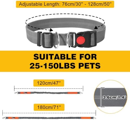 Vue 2 de Pawaboo Laisse Mains Libres