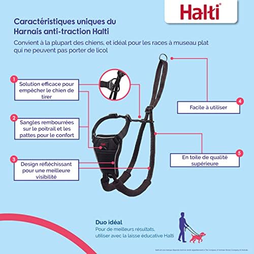 Vue 2 de Harnais Antitraction Halti Taille