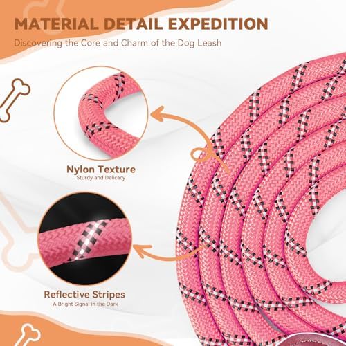 Vue 2 de Petcooz Laisse Chien Reglable