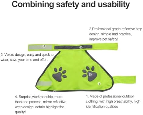 Vue 3 de Gilet Reflechissant Pour Chienchiens