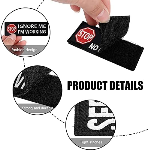 Vue 3 de Patchs Tactiques Brodes Pour